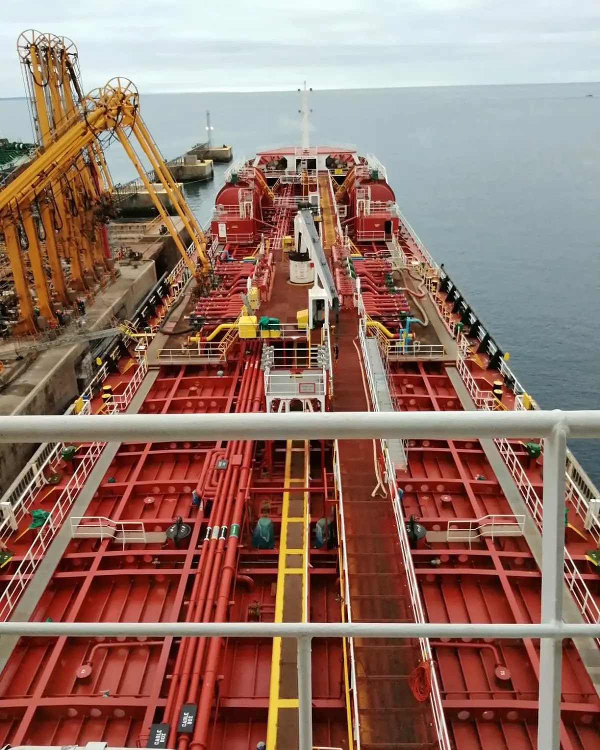 Cargo systems and pipelines on a gas carrier deck