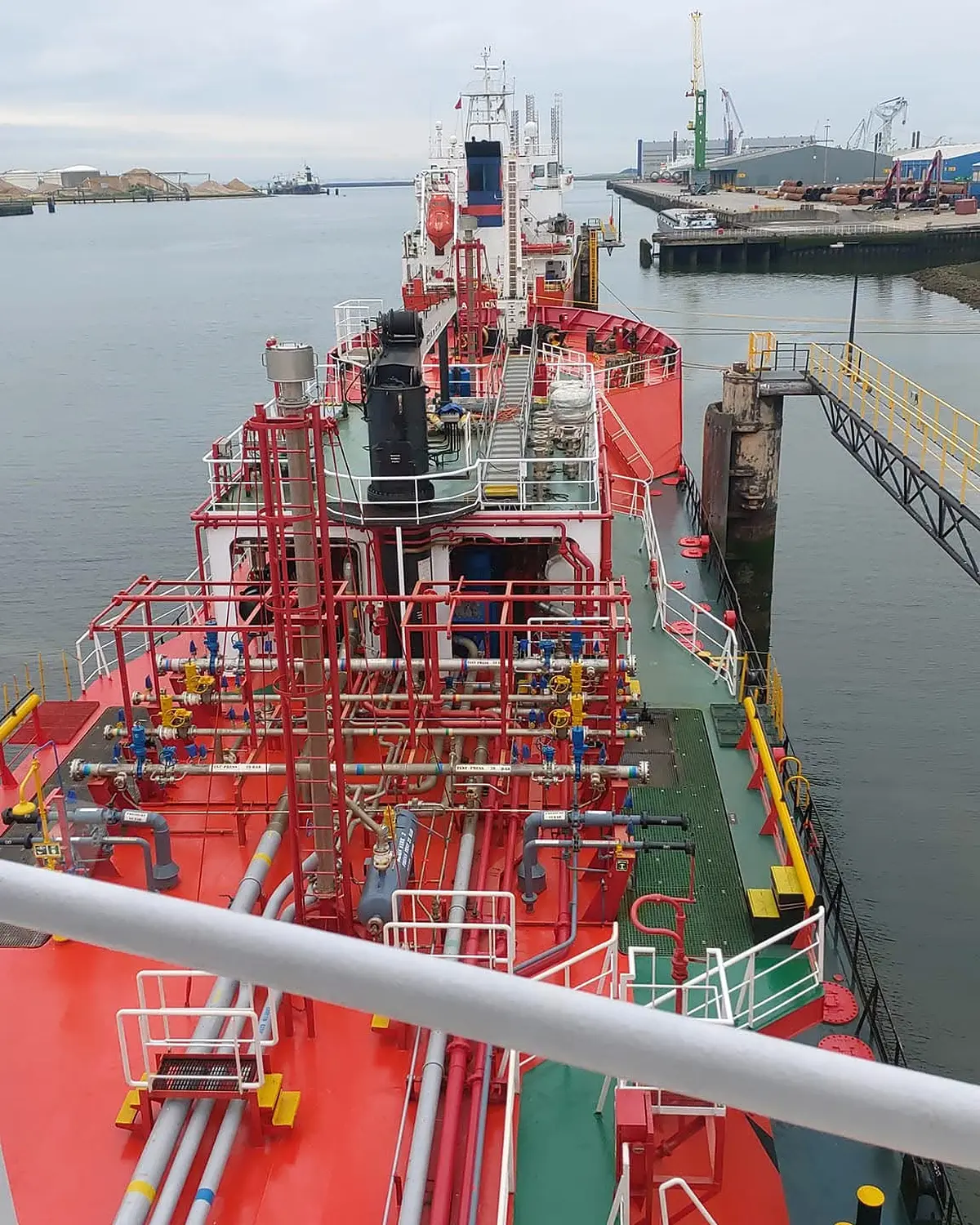 Operational view of the deck and onboard equipment